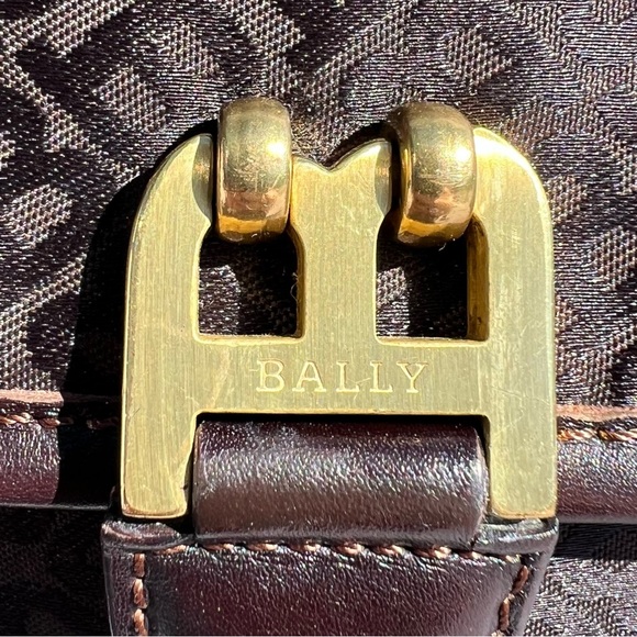 Bally Monogram Canvas Crossbody Bag - Picture 2 of 7